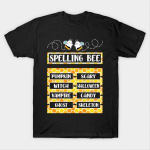 Spelling Bee Pun Halloween Costume for Teachers T Shirt 1