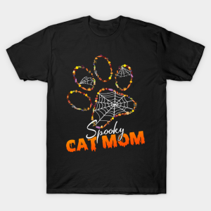 Spooky Cat Mom Halloween T-shirt