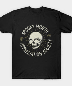 Spooky Month Appreciation Soceity T shirt 1