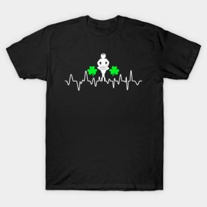 St. Patrick’s Day Irish dancer heartbeat t-shirt