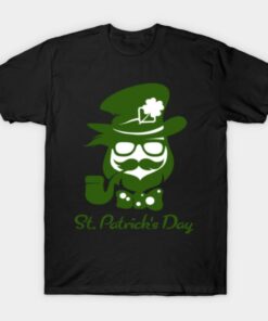 St Patricks Day Leprechaun Smoking T shirt 1