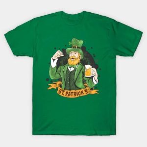 St. Patrick’s Day Leprechaun with Beer T-shirt