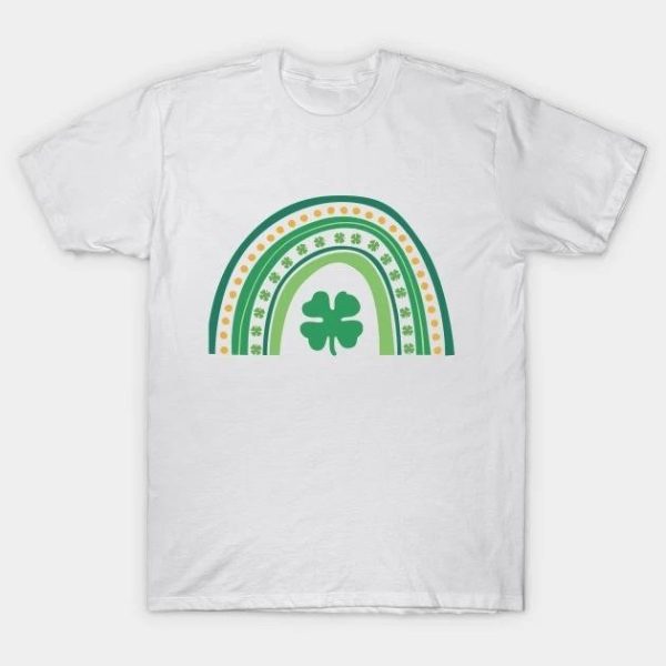 St. Patrick’s Day Rainbow and Clover T-shirt