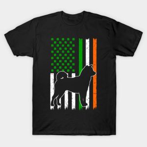 St. Patrick’s Day Shiba Inu USA flag Irish t-shirt