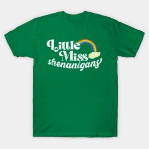 St. Patrick’s Day Shirt for Girls Little Miss Shenanigans T-Shirt