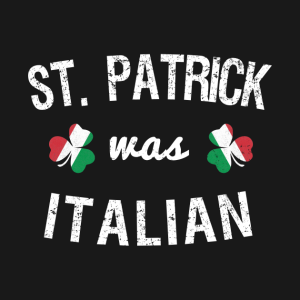 St. Patrick’s Day clover St. Patrick was Italian flag t-shirt