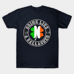 St. Patrick’s Day clover drink like a gallagher flag t-shirt