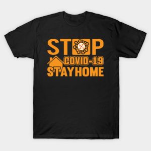 Stop Covid-19 stayhome Halloween T-shirt