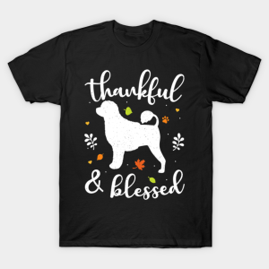 Thanksgiving Dog Thankful Blessed Mom T Shirt 1