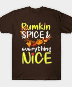 Thanksgiving Pumpkin Spice Everything Nice Halloween T shirt 1