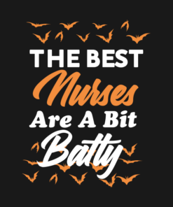The best nurse are a bit batty Halloween T shirt 2
