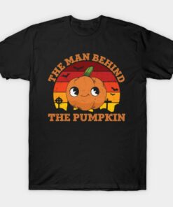 The man behind the pumpkin vintage Halloween T shirt 1