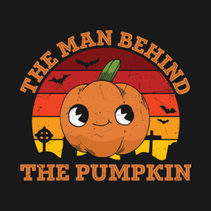 The man behind the pumpkin vintage Halloween T shirt 2