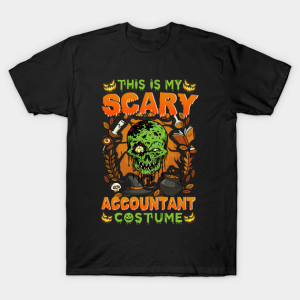 This Is My Scary Accountant Costume T Shirt 1