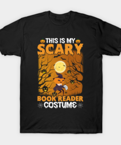 This Is My Scary Book Reader Costume T Shirt 1