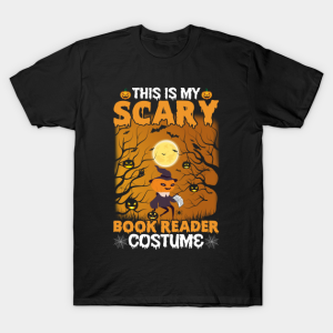 This Is My Scary Book Reader Costume T Shirt 1