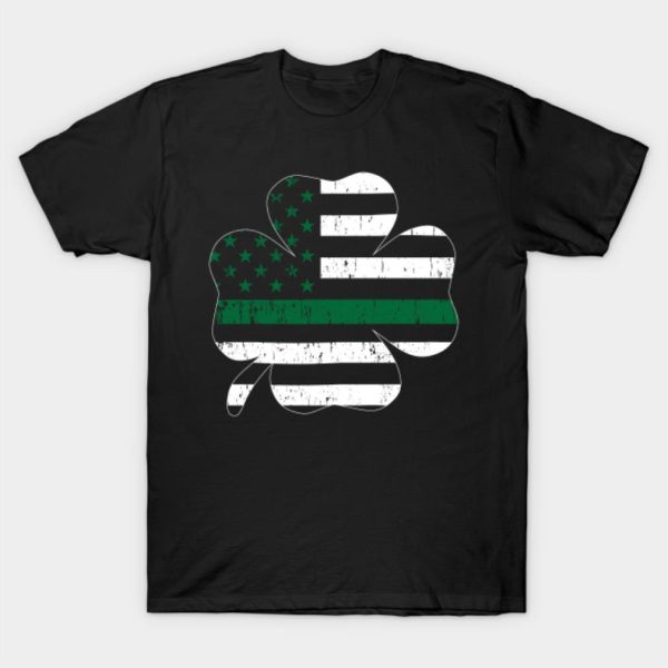 Vintage Irish Shamrock USA flag St. Patrick’s Day T-shirt