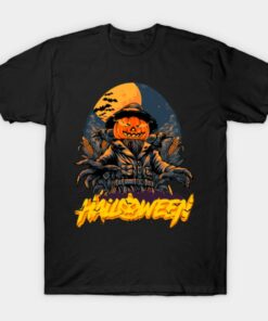 Witch Pumpkin Halloween T Shirt 1