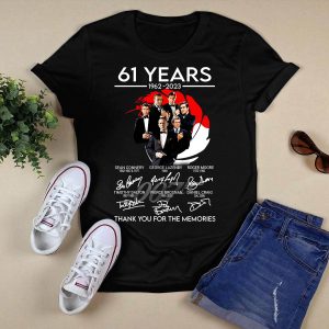 007 James Bond 61 Years Signatures Shirt