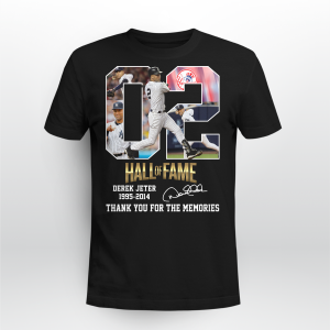 02 hall of fame derek jeter 1995-2014 thank you for the memories shirt