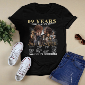 09 Years 2014 2023 Outlander Thank You For The Memories Signatures Shirt