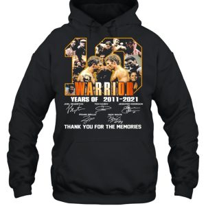 10 Warrior Years Of 2011 2021 Signatures Thank You For The Memories Shirt 5