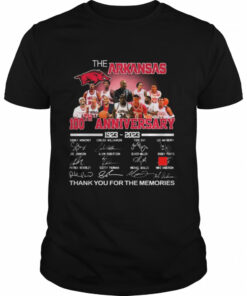 100th anniversary 1923 2023 The Arkansas thank you for the memories signatures shirt 1