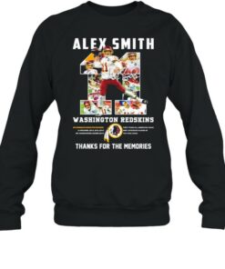 11 Alex Smith Washington Redskins Thank You For The Memories Signature Shirt 4