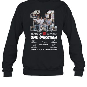 11 years of 1D 2010 2021 One Direction thank you for the memories signatures shirt 4