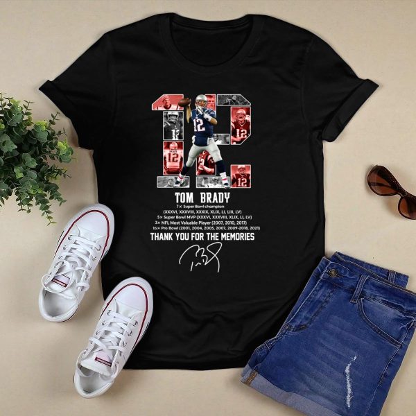 12 Tom Brady Thank You For The Memories Shirt