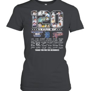 120 Years Of The Greatest MLB Teams Detroit Tigers Signatures Thank You For The Memories shirt