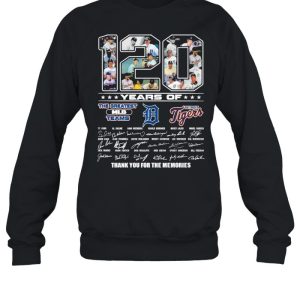 120 Years Of The Greatest MLB Teams Detroit Tigers Signatures Thank You For The Memories shirt 4