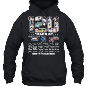 120 Years Of The Greatest MLB Teams Detroit Tigers Signatures Thank You For The Memories shirt 5