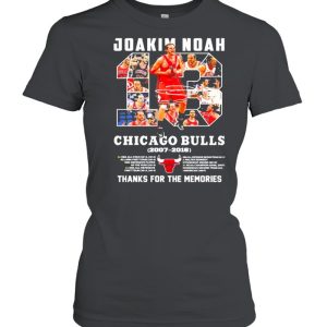 13 Joakim Noah Chicago Bulls 2007 2016 Thank You For The Memories Signature Shirt