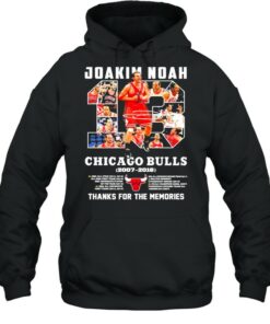 13 Joakim Noah Chicago Bulls 2007 2016 Thank You For The Memories Signature Shirt 5