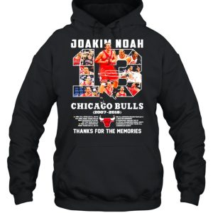 13 Joakim Noah Chicago Bulls 2007 2016 Thank You For The Memories Signature Shirt 5