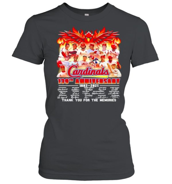 139 years of Cardinals 1882 2021 thank you for the memories shirt