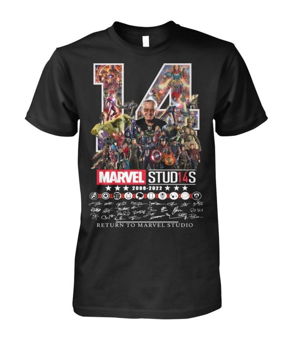 14 Years Marvel Studio 2008 2022 Return To Marvel Studio Signatures Shirt