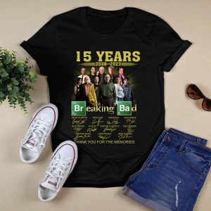 15 Years 2008 2023 Breaking Bad Thank You For The Memories Signatures Shirt