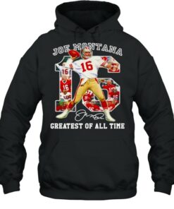 16 Joe Montana greatest of all time signature NFl shirt 5