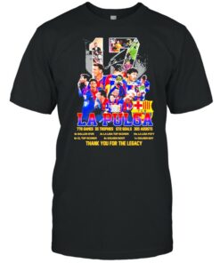 17 La Pulga 228 Games 35 Trophes 672 Goals 305 Assists Thank You For The Memories shirt 1