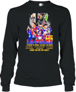 17 La Pulga 228 Games 35 Trophes 672 Goals 305 Assists Thank You For The Memories shirt 3