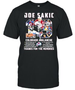 19 Joe Sakic Colorado Avalanche Thank You For The Memories Signature Shirt 1