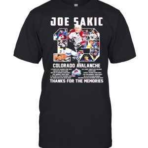 19 Joe Sakic Colorado Avalanche Thank You For The Memories Signature Shirt