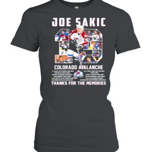 19 Joe Sakic Colorado Avalanche Thank You For The Memories Signature Shirt