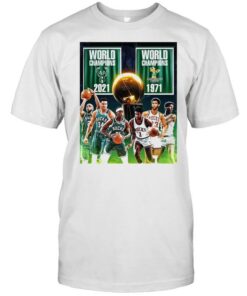 1971 2021 Milwaukee Bucks 2x World Champions NBA shirt 1