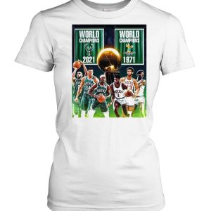 1971 2021 Milwaukee Bucks 2x World Champions NBA shirt