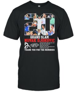20 grand slam novak djokovic thank you for the memories shirt 1