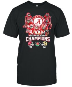 2021 Alabama Crimson Tide Rose Bowl Champions Shirt 1