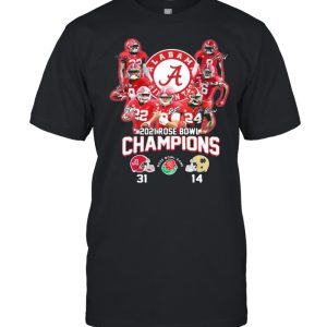 2021 Alabama Crimson Tide Rose Bowl Champions Shirt